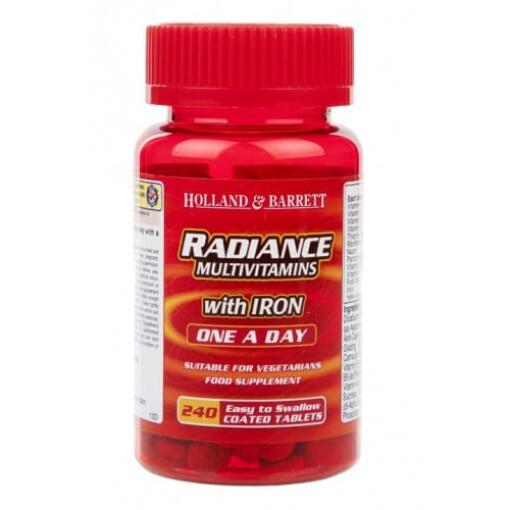 Holland & Barrett - Radiance Multi Vitamins & Iron One a Day 240 tablets