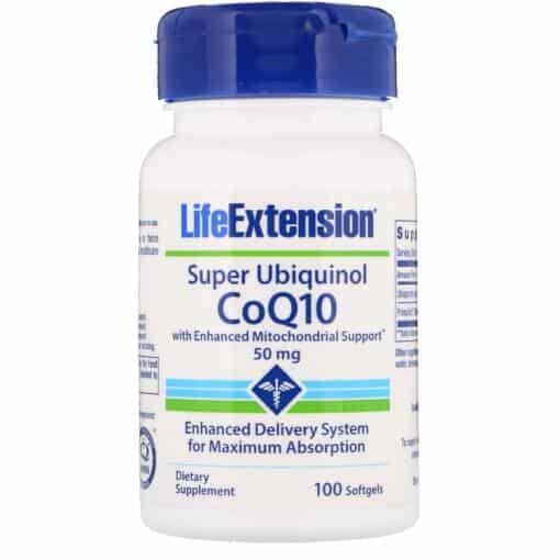 Life Extension - Super Ubiquinol CoQ10 with Enhanced Mitochondrial Support 50mg - 100 softgels
