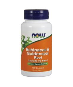 NOW Foods - Echinacea & Goldenseal Root - 100 caps