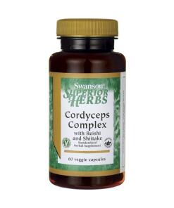 Swanson - Cordyceps Complex with Reishi and Shiitake - 60 vcaps