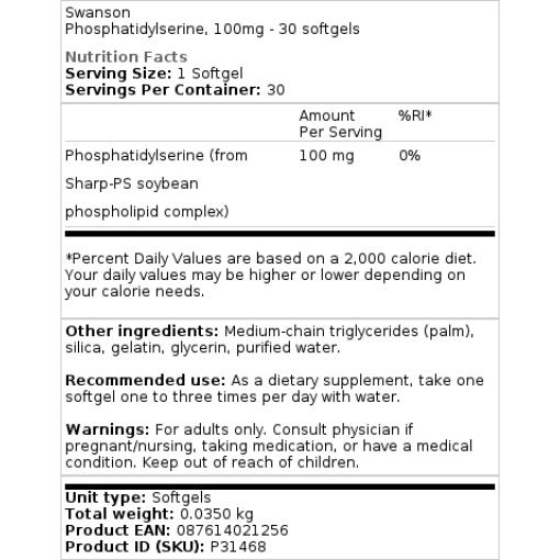 100mg - 30 softgels