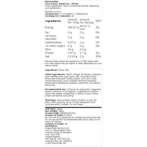 BioTechUSA - Σάλτσα Zero