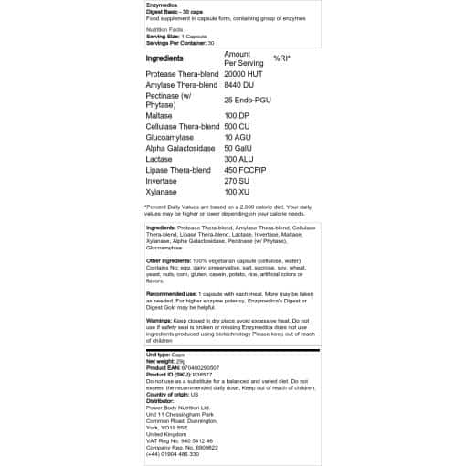 Enzymedica - Digest Basic