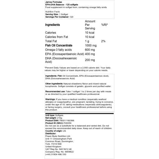 Jarrow Formulas - EPA-DHA Balance