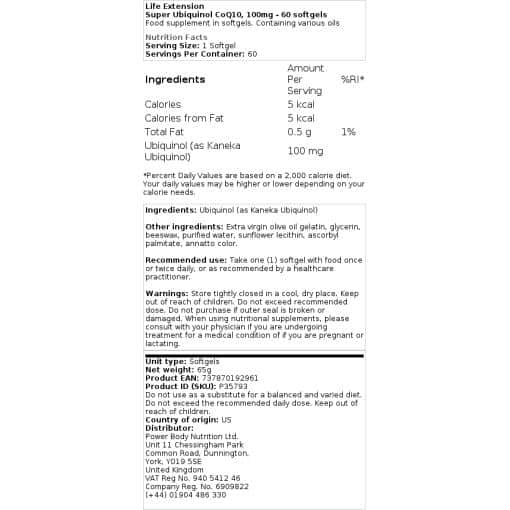 Life Extension - Super Ubiquinol CoQ10