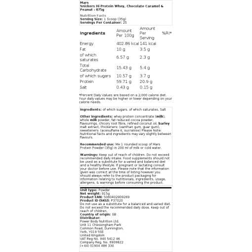 Mars - Snickers Hi Protein Whey