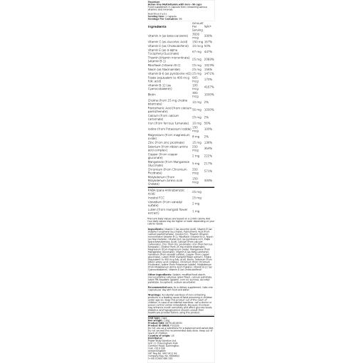 Swanson - Active One Πολυβιταμίνη με σίδηρο - 90 κάψουλες