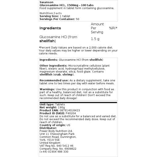 Swanson - Glucosamine HCl