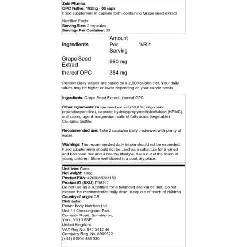 Zein Pharma - OPC Native