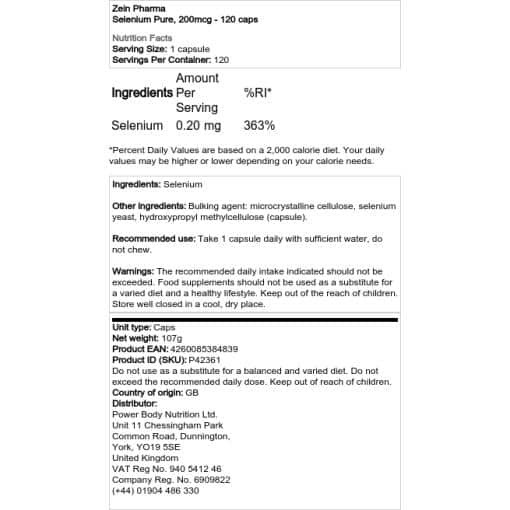 Zein Pharma - Selenium Pure