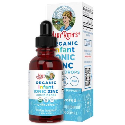 Organic Infant Ionic Zinc Liquid Drops - 60 ml.