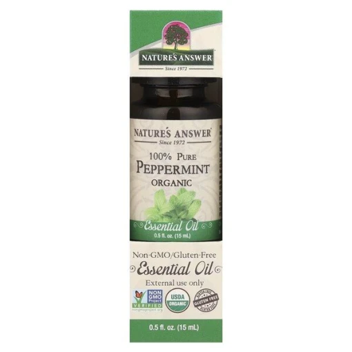 100% Pure Peppermint Organic Essential Oil - 15 ml.