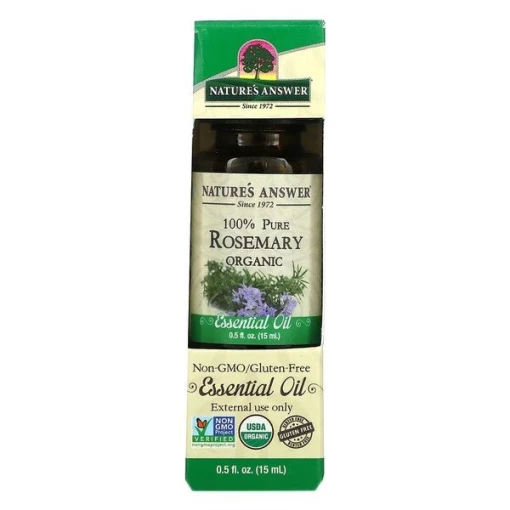 100% Pure Rosemary Organic Essential Oil - 15 ml.