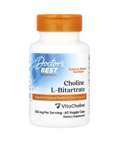 Cholin L-Bitartrat, 550 mg - 60 kapsler