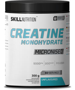 Skill Nutrition - Mikroniseret Kreatinmonohydrat, Uden Smag - 300 g
