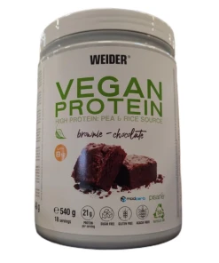 Weider - Vegansk Protein, Brownie Chokolade - 540 g