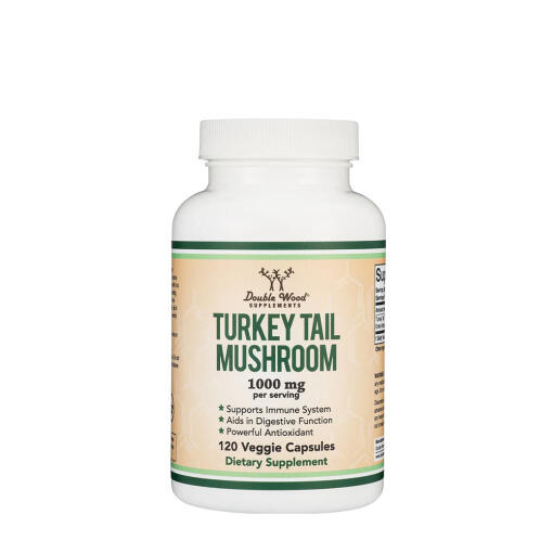 Double Wood Supplements Turkey Tail Mushroom (120 Capsules)