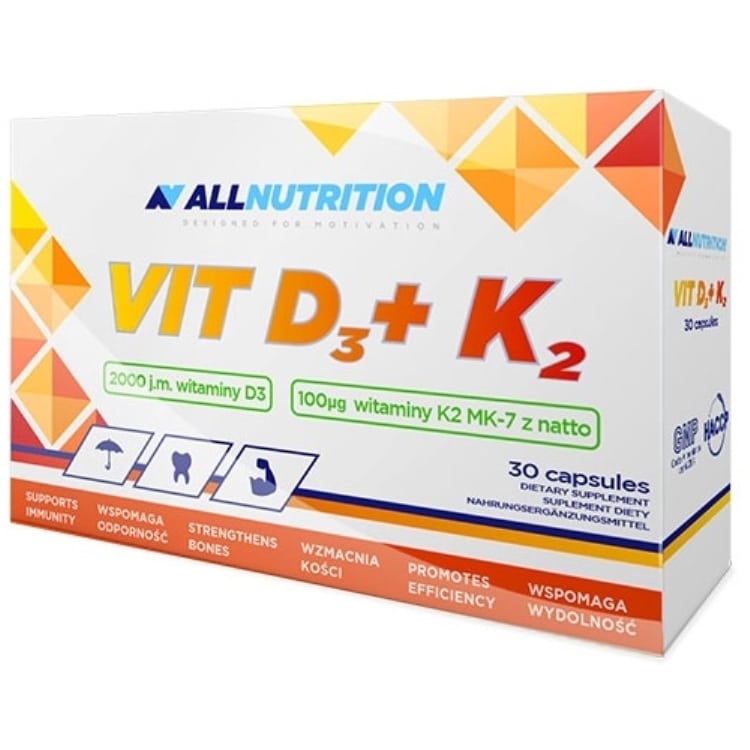 Witamina D3 + K2 - 30 kapsułek
