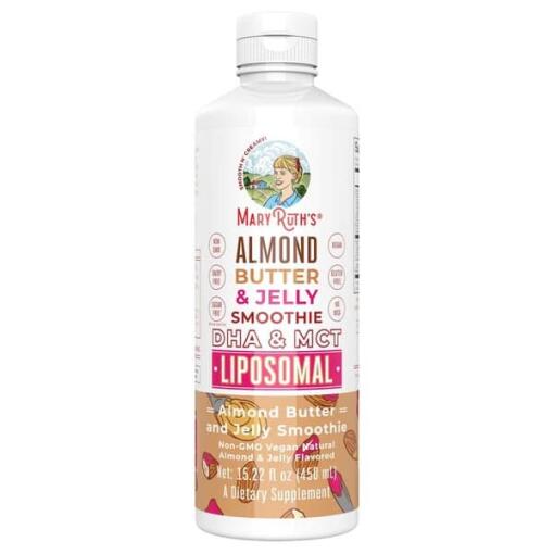 Mandel Smør & Jelly Smoothie DHA & MCT Liposomal - 450 ml