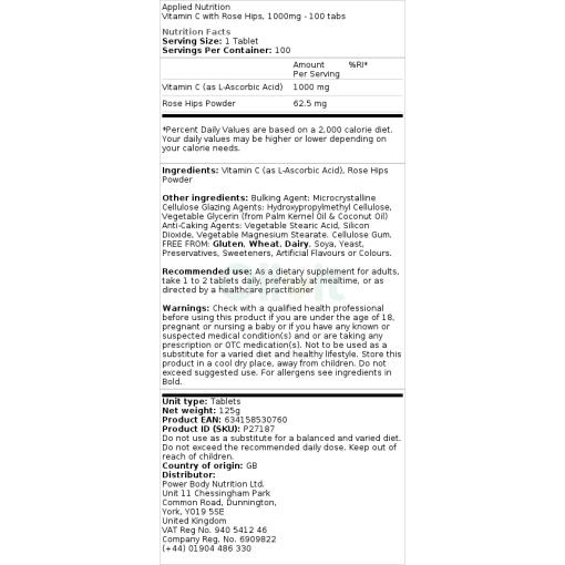 1000 mg - 100 tabletter