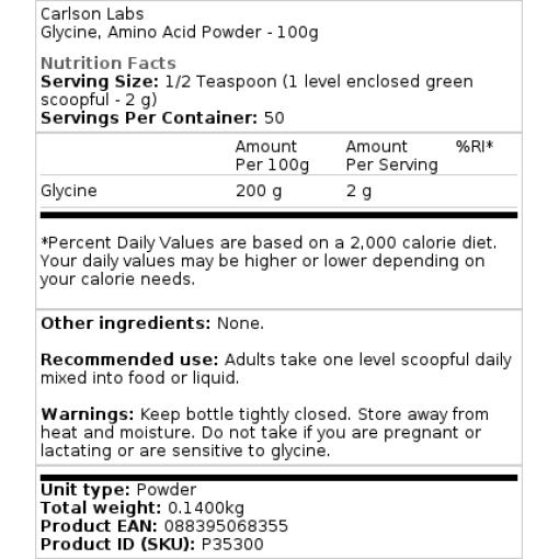 Aminosyre pulver - 100g