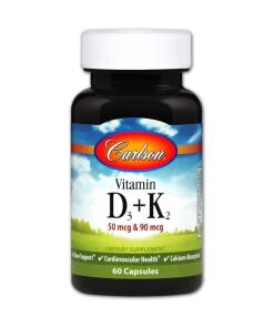 Vitamin D3 + K2 - 60 kapsler