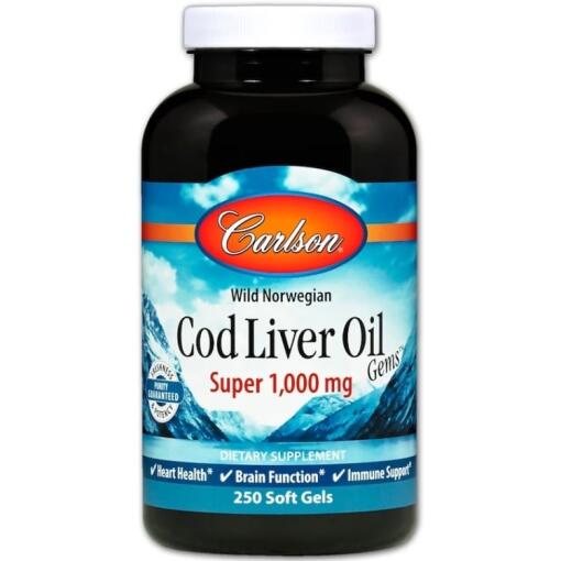 Wild Norwegian Cod Liver Oil Gems