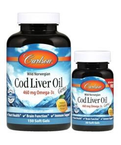Wild Norwegian Cod Liver Oil Gems