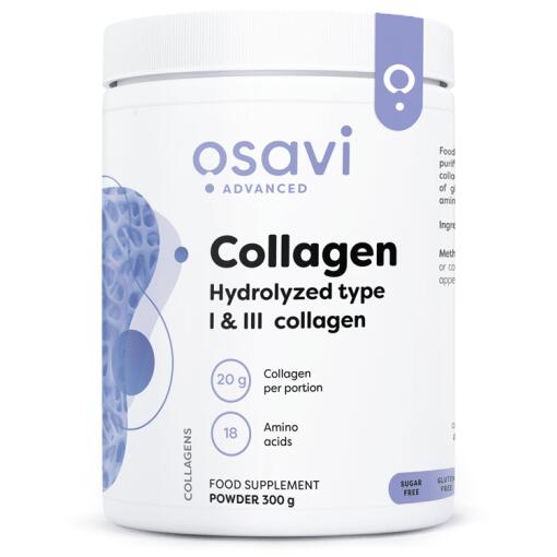 Hydrolyseret kollagen - type 1 og 3 - 300g