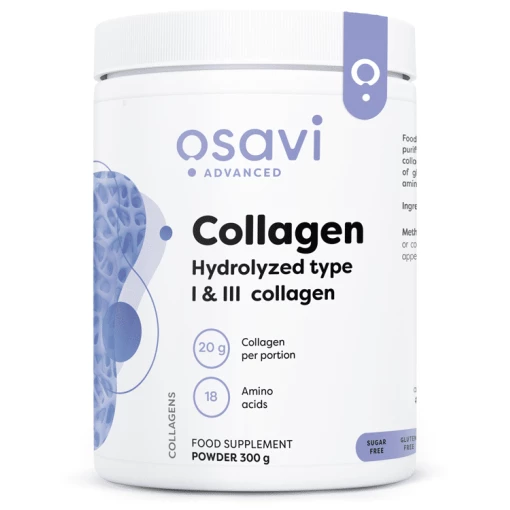 Hydrolyseret kollagen - type 1 og 3 - 300g