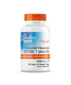 Naturligt K2 MK7-vitamin med MenaQ7 plus D3