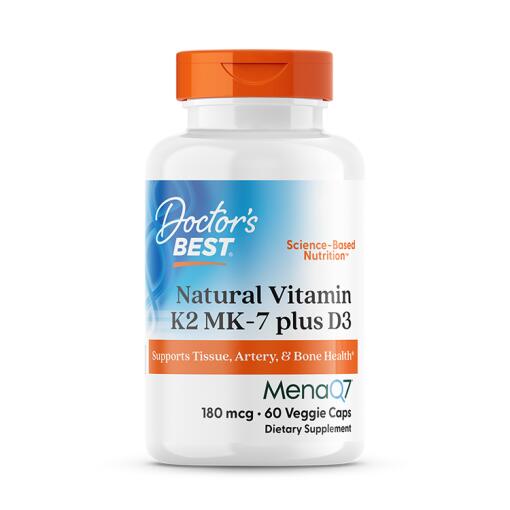 Naturligt K2 MK7-vitamin med MenaQ7 plus D3