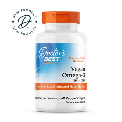 Vegansk Omega-3 EPA + DHA - 60 vegetabilske softgels