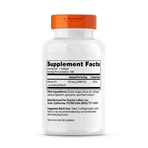 2000 IU - 180 softgels