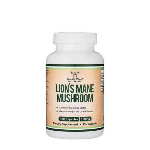 Double Wood Supplements – Lion's Mane Mushroom 120 kapsler