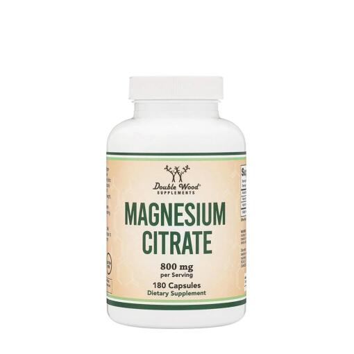 Double Wood Supplements – Magnesium Citrate 180 Kapsler