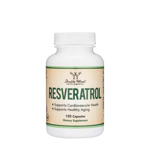 Double Wood Supplements – Resveratrol 120 kapsler