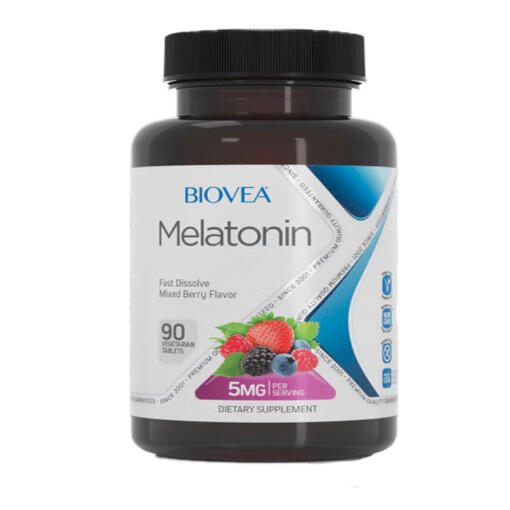 BIOVEA - Fast-Dissolving Melatonin 5 mg (Mixed Berries)