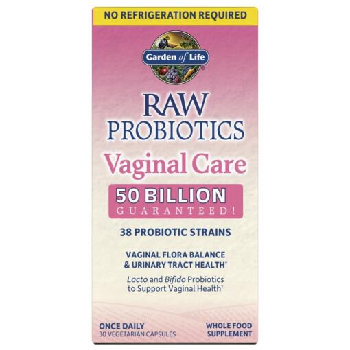 Rå Probiotika Vaginalpleje (holdbar) - 30 kapsler