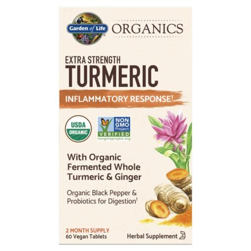 Mykind Organics Ekstra styrke gurkemeje - 60 veganske tabletter