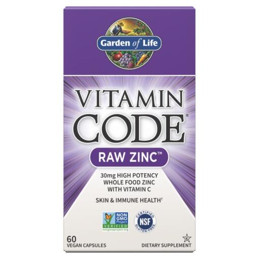 Vitamin Code Rå Zink - 60 veganske kapsler