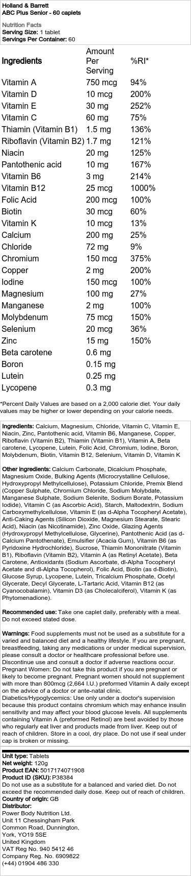 ABC Plus Senior - 60 kapsułek - obrazek 2