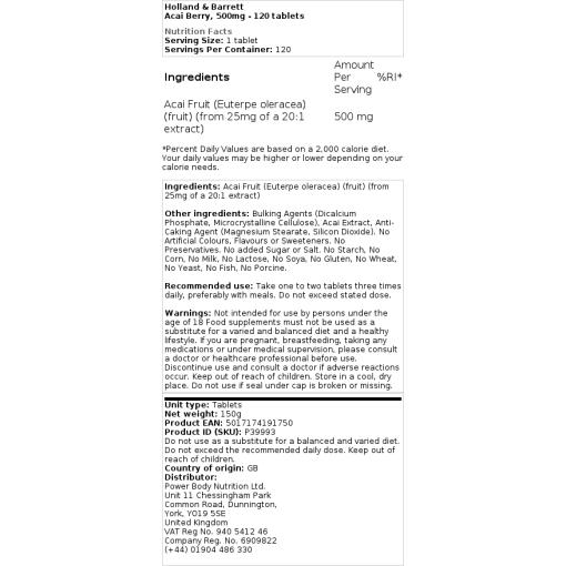 500mg - 120 tabletter