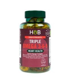 Højstyrke Triple Omega 3-6-9 - 60 kapsler