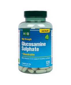 Højstyrke Glucosaminsulfat + Chondroitin - 120 tabletter