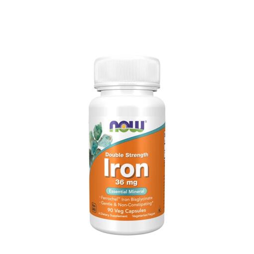 NOW Foods – Jern 36 mg Dobbelt Styrke