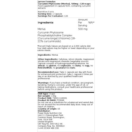 500mg - 120 hætteglas