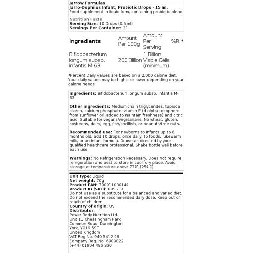 probiotiske dråber - 15 ml.