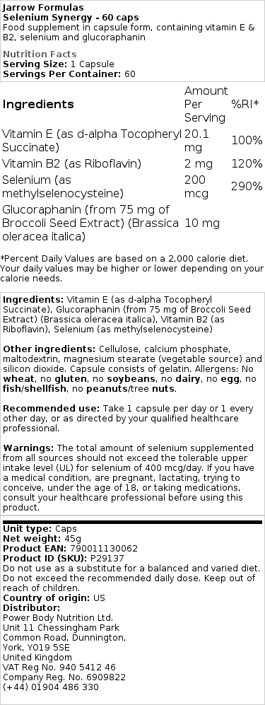 Selen Synergia - 60 kapsułek - obrazek 2