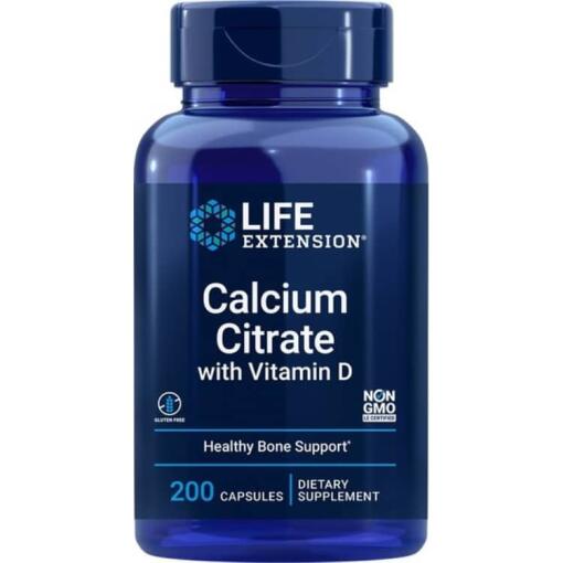 Calciumcitrat med D-vitamin - 200 vcaps